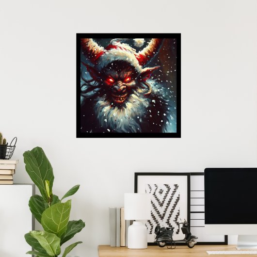 Poster Noël Krampus 1 (Bureau à domicile)