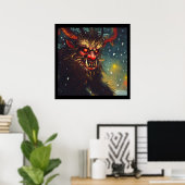 Poster Noël Krampus 4 (Bureau à domicile)