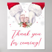 Poster Noël le plus grand Merci cadeau pour venir (Devant)