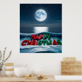 Poster Noël Lune (Cuisine)