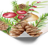 Poster Noël Mariage Boissons Menu Mariage Connexion (Coin)