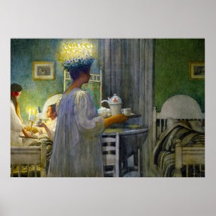 Poster Noël matin, Fête de Saint Lucy