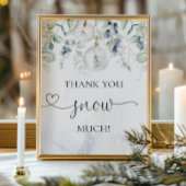 Poster Noël merci beaucoup de neige