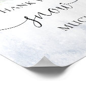 Poster Noël merci beaucoup de neige (Coin)