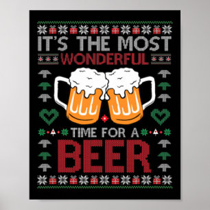 Poster Noël Merveilleux pour une bière mauvais Noël s
