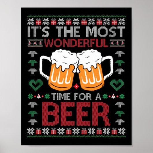 Poster Noël Merveilleux pour une bière mauvais Noël s (Devant)