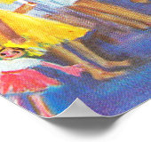 Poster Noël mexicain, Enfants et pinatas (Coin)