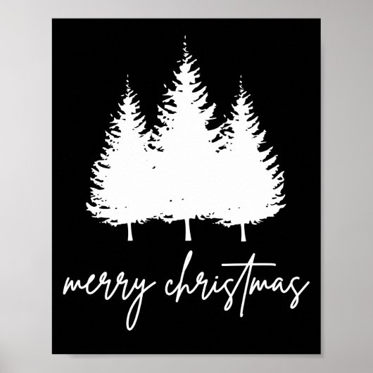 Poster Noël moderne minimaliste (Devant)