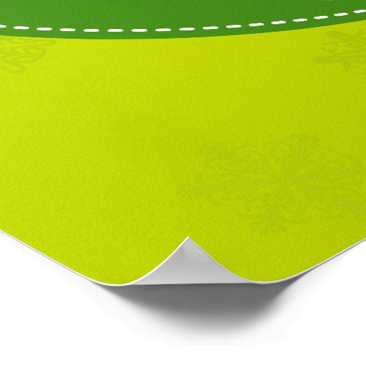 Poster Noël Modish Lime (Coin)