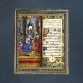 Poster Noël Nativité Scène Renaissance Vieux livre