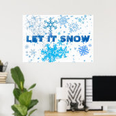 Poster Noël neige (Bureau à domicile)