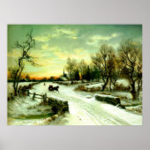 Poster Noël neigeux (Devant)