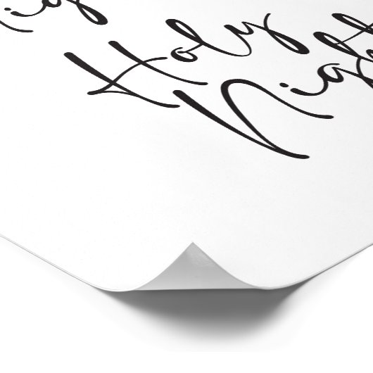 Poster Noël nocturne silencieux (Coin)