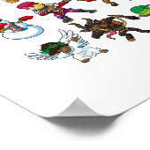 Poster noël noir africain américain santa claus dabbi (Coin)