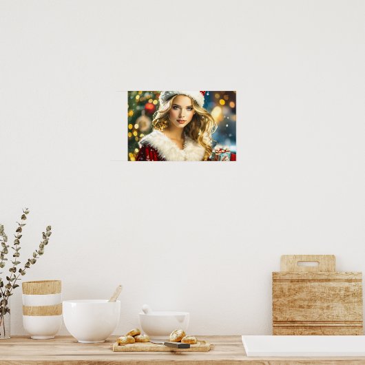 Poster Noël nostalgique (Cuisine)