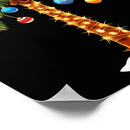 Poster Noël Palm Tree Trocal Hawaii Noël (Coin)