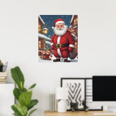 Poster Noël Père Noël (Bureau à domicile)