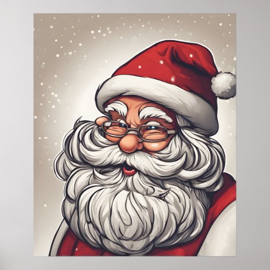 Poster Noël Père Noël (Devant)