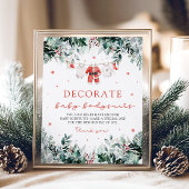 Poster Noël Père Noël Bébé Décorer Bodysues bébé Jeu