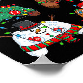 Poster Noël Père Noël Elf Lights Contrôleurs de jeu Noël (Coin)