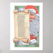 Poster Noël Père Noël Imprimer (Devant)