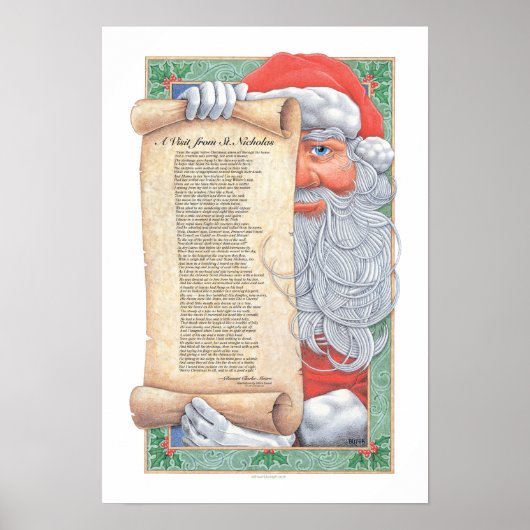 Poster Noël Père Noël Imprimer (Devant)