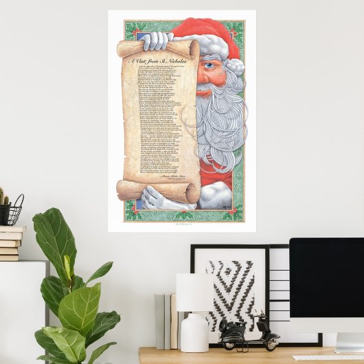 Poster Noël Père Noël Imprimer (Bureau à domicile)