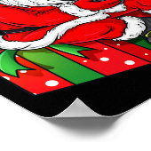 Poster Noël Père Noël Vidéo Gamer Contrôleur Garçons (Coin)