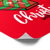 Poster Noël personnalisable avec frites (Coin)