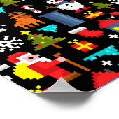 Poster Noël Pixel (Coin)