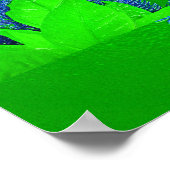 Poster Noël Poinsettia Green Lisa I (Coin)