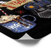 Poster Noël Pôle Nord Express Polaire Tous à l'étranger N (Coin)