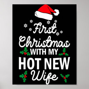 Poster Noël Premier Noël Avec Ma Nouvelle Femme Chaude
