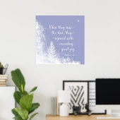 Poster Noël - Quand ils ont vu l'étoile (Bureau à domicile)