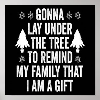 Poster Noël Rappelle À Ma Famille Je Suis Un Don Citation