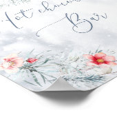 Poster Noël Réchauffez-vous au chocolat chaud bar (Coin)