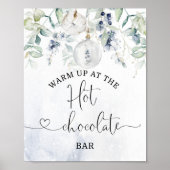 Poster Noël Réchauffez-vous au Hot Chocolate Bar (Devant)