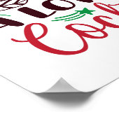 Poster Noël ressemble à des cocktails (Coin)