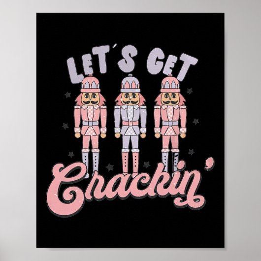 Poster Noël Rétro Obtient Crackin Nutcrackers Vinta (Devant)