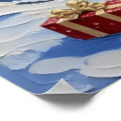 Poster Noël Rhodesian Ridgeback Bateau Fêtes (Coin)