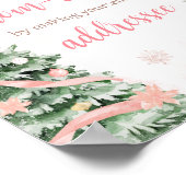 Poster Noël rose C'est Cold Outside Envelope Station (Coin)