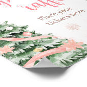 Poster Noël rose C'est froid à l'extérieur du chapeau Raf (Coin)