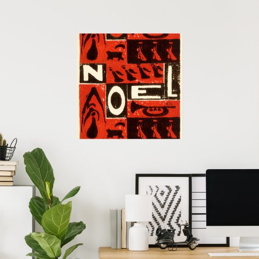 Poster Noel Rouge (Bureau à domicile)