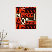 Poster Noel Rouge (Cuisine)