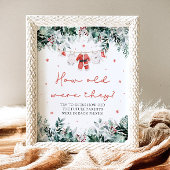 Poster Noël Rouge Père Noël Bébé Quel Âge Avaient-Ils Sig