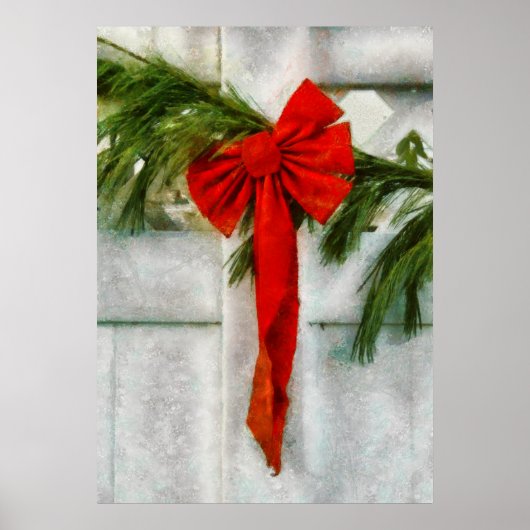 Poster Noël - Ruban (Devant)