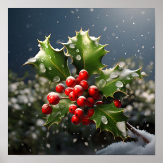Poster noël saint magnifique photo