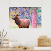 Poster Noël Salutations du chasseur Rassembleur dans ma v (Cuisine)