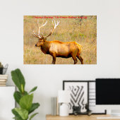 Poster Noël Salutations du chasseur Rassembleur dans ma v (Bureau à domicile)