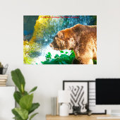 Poster Noël Salutations Mon Hunter Gatherer (Bureau à domicile)